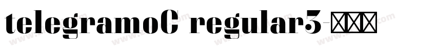 telegramoC regular3字体转换